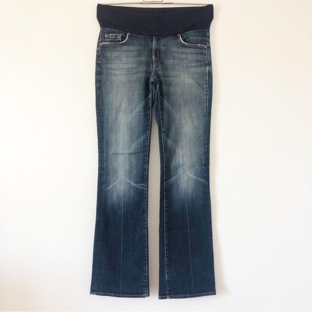 7 for all Mankind A Pea In The Pod Maternity Bootcut Jeans Size M Made in USA